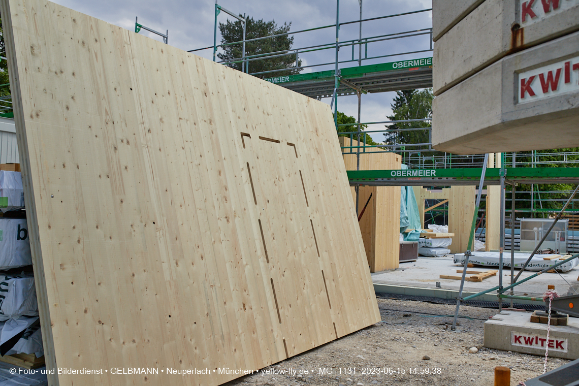 15.06.2023 - Neubau des Kindergartens und Hort für Kinder in der Quiddestraße in Neuperlach